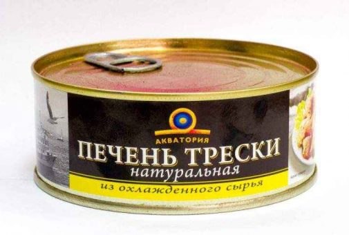 Печень трески натуральная из охлажденного сырья