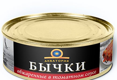 Бычки обжаренные в томатном соусе (240 г)