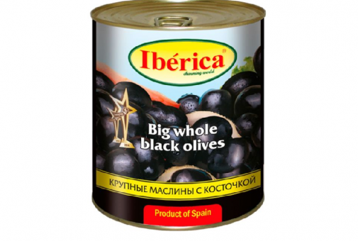 Маслины крупные с косточкой 875 г (Испания)