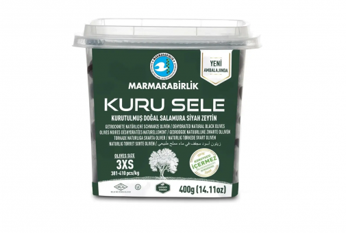 MARMARABIRLIK Оливки вяленые черные натуральные KURU SELE 410 гр
