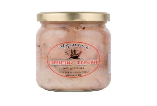 Печень трески из охл сырья 350гр стекло